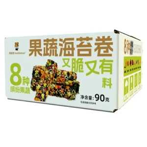 fruit, vegetable, and seaweed rolls
