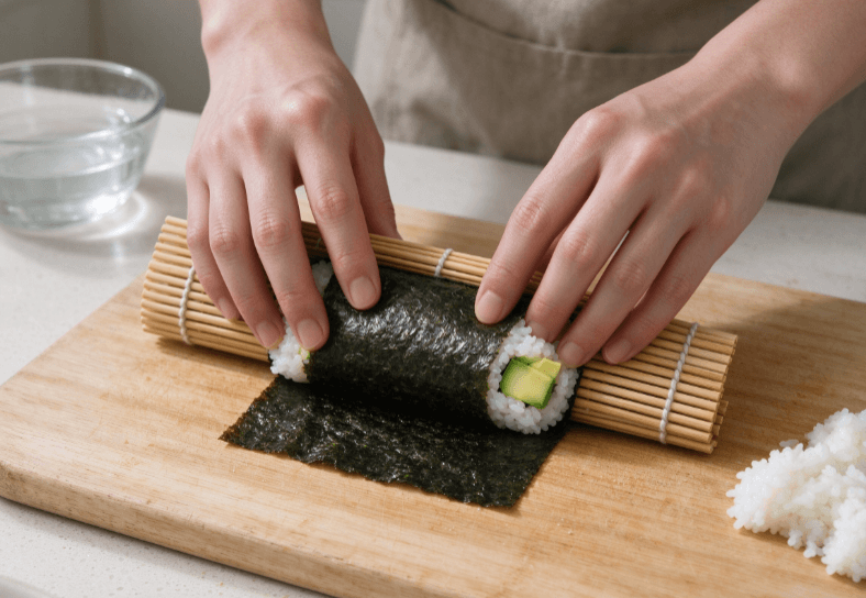how to make sushi with nori-3