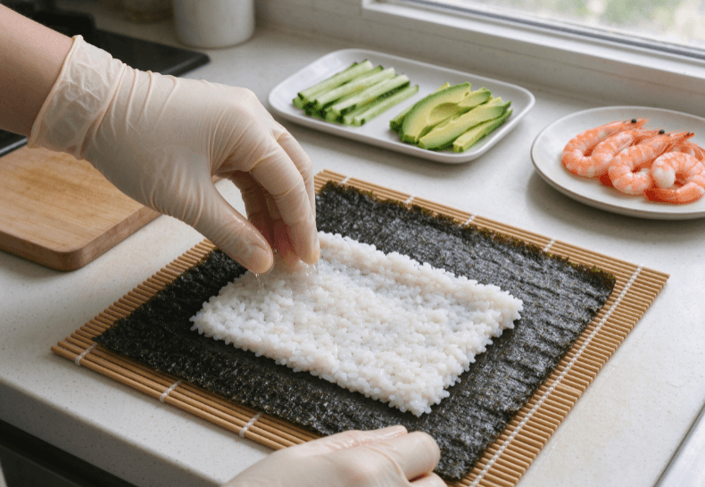 how to make sushi with nori-2